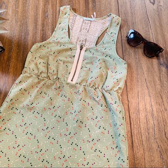 UO Kimchi Blue xs dress green lace z… - Picture 2 of 5